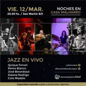 Este viernes, jazz en vivo en Casa Malharro